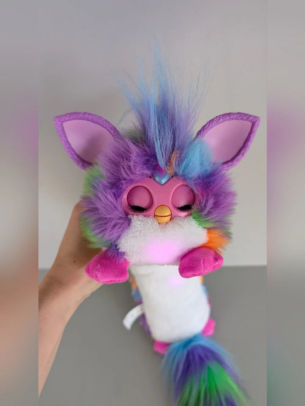 Long Furby DJ Interactive Plush Toy, Lights & Sounds, 32" - Picture 5 of 15